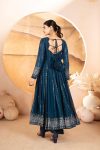 ATTRACTIVE FAUX BLOOMING SEQUENCE & THREAD EMBROIDERY WORK ANARKALI BOTTOM WITH DUPATTA WEDDING WEAR WHOLESALE PRICE ETHNIC GARMENT (15)