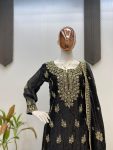ATTRACTIVE FENDY SEQUENCE EMBROIDERY WORK TOP SHARARA WITH DUPATTA PARTY WEAR WHOLESALE PRICE ETHNIC GARMENT (9)