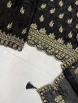 ATTRACTIVE FENDY SEQUENCE EMBROIDERY WORK TOP SHARARA WITH DUPATTA PARTY WEAR WHOLESALE PRICE ETHNIC GARMENT (9)