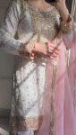 ATTRACTIVE GEORGETTE EMBROIDERY SEQUENCE AND THREAD WORK TOP SHARARA WITH DUPATTA PARTY WEAR WHOLESALE PRICE ETHNIC GARMENT (2)