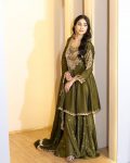 ATTRACTIVE GEORGETTE EMBROIDERY SEQUENCE WORK TOP SHARARA WITH DUPATTA PARTY WEAR WHOLESALE PRICE ETHNIC GARMENT (12)