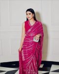 ATTRACTIVE GEORGETTE SEQUENCE , THREAD & DORI WORK SAREE WITH UNSTITCHED BLOUSE PARTY WEAR WHOLESALE PRICE ETHNIC GARMENT (2)