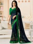 ATTRACTIVE GEORGETTE SILK DIGITAL PRINT WITH LACE BORDER SAREE WITH UNSTITCHED BLOUSE DAILY WEAR WHOLESALE PRICE ETHNIC GARMENT (2)