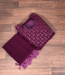 ATTRACTIVE GEORGETTE THREAD SEQUENCE ANARKALI GOWN WITH DUPATTA PARTY WEAR WHOLESALE PRICE ETHNIC GARMENT (22)