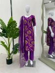 ATTRACTIVE JACQUARD SILK TOP BOTTOM WITH DUPATTA PARTY WEAR WHOLESALE PRICE ETHNIC GARMENT (4)