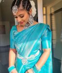 ATTRACTIVE LICHI SILK JACQUARD WORK SAREE WITH UNSTITCHED BLOUSE FESTIVAL WEAR WHOLESALE PRICE ETHNIC GARMENT (5)