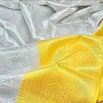 ATTRACTIVE LICHI SILK JACQUARD WORK SAREE WITH UNSTITCHED BLOUSE FESTIVAL WEAR WHOLESALE PRICE ETHNIC GARMENT (6)