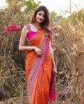 ATTRACTIVE LICHI SILK JACQUARD WORK SAREE WITH UNSTITCHED BLOUSE PARTY WEAR WHOLE SALE PRICE ETHNIC GARMENT (2)