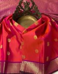ATTRACTIVE LICHI SILK JACQUARD WORK SAREE WITH UNSTITCHED BLOUSE WEDDING WEAR WHOLESALE PRICE ETHNIC GARMENT (7)