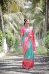 ATTRACTIVE LICHI SILK JACQUARD WORK SAREE WITH UNSTITCHED BLOUSE WEDDING WEAR WHOLESALE PRICE ETHNIC GARMENT (14)
