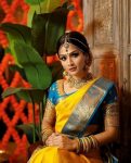 ATTRACTIVE LICHI SILK JACQUARD WORK SAREE WITH UNSTITCHED BLOUSE WEDDING WEAR WHOLESALE PRICE ETHNIC GARMENT (2)