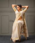 ATTRACTIVE LICHI SILK JACQUARD WORK SAREE WITH UNSTITCHED BLOUSE WEDDING WEAR WHOLESALE PRICE ETHNIC GARMENT (4)
