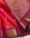 ATTRACTIVE LICHI SILK JACQUARD WORK SAREE WITH UNSTITCHED BLOUSE WEDDING WEAR WHOLESALE PRICE ETHNIC GARMENT (7)
