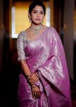 ATTRACTIVE LICHI SILK JACQUARD WORK SASREE WITH UNSTICHED BLOUSE FESTIVAL WEAR WHOLESALE PRICE ETNIC GARMENT (6)