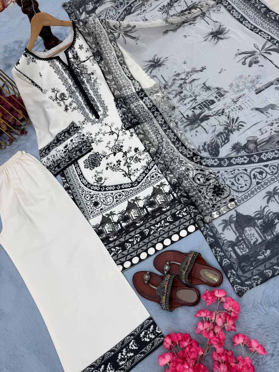 ATTRACTIVE MALAI SATIN DIGITAL PRINT WORK TOP PALAZZO WITH DUPATTA FORMAL WEAR WHOLESALE PRICE ETHNIC GARMENT (12)