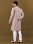 ATTRACTIVE MATKA SILK SILVER JARI WITH EMBROIDERY BUTI KURTA PAYJAMA PARTY WEAR WHOLESALE PRICE ETHNIC GARMENT (58)