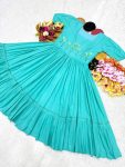 ATTRACTIVE MUL MUL COTTON HAND WORK AND MUGGAM WORK GOWN PARTY WEAR WHOLESALE PRICE ETHNIC GARMENT (7)