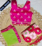 ATTRACTIVE NET JACQUARD EMBROIDERY WORK KID’S LEHENGA CHOLI WITH DUPATTA WEDDING WEAR WHOLESALE PRICE ETHNIC GARMENT (29)