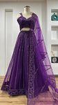 ATTRACTIVE NET SEQUENCE & DORI WORK LEHENGA CHOLI WITH DUPATTA WEDDING WEAR WHOLESALE PRICE ETHNIC GARMENT (3)