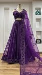 ATTRACTIVE NET SEQUENCE & DORI WORK LEHENGA CHOLI WITH DUPATTA WEDDING WEAR WHOLESALE PRICE ETHNIC GARMENT (3)