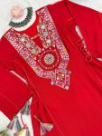 ATTRACTIVE RAYON THREAD AND REAL MIRROR WITH TASSELS AND FANCY LACE WORK CO-ORD SET PARTY WEAR WHOLESALE PRICE ETHNIC GARMENT (5)