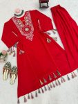 ATTRACTIVE RAYON THREAD AND REAL MIRROR WITH TASSELS AND FANCY LACE WORK CO-ORD SET PARTY WEAR WHOLESALE PRICE ETHNIC GARMENT (5)