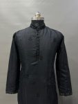 ATTRACTIVE ROMAN SILK VAL-MOTI HAND WORK KURTA PAYJAMA PARTY WEAR WHOLESALE PRICE ETHNIC GARMENT (3)
