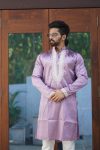 ATTRACTIVE SHINY SILK CODING WORK MEN’S KURTA PAYJAMA FESTIVAL WEAR WHOLESALE PRICE ETHNIC GARMENT (15)