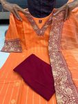 ATTRACTIVE SOUTH COTTON FANCY LACE WORK TOP BOTTOM WITH DUPATTA OFFICE WEAR WHOLESALE PRICE ETHNIC GARMENT (3)