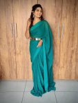 ATTRACTIVE VISCOSE WEAVING ZARI WORK READY TO WEAR SAREE WITH UNSTITCHED BLOUSE CASUAL WEAR WHOLESALE PRICE ETHNIC GARMENT (27)