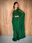 ATTRACTIVE VISCOSE WEAVING ZARI WORK READY TO WEAR SAREE WITH UNSTITCHED BLOUSE CASUAL WEAR WHOLESALE PRICE ETHNIC GARMENT (36)
