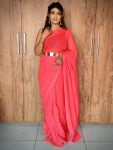 ATTRACTIVE VISCOSE WEAVING ZARI WORK READY TO WEAR SAREE WITH UNSTITCHED BLOUSE CASUAL WEAR WHOLESALE PRICE ETHNIC GARMENT (40)