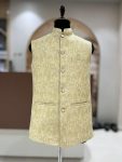 ATTRCATIVE JACQUARD JACKET YEELOW