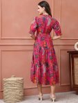 ATTRCTIVE RAYON PRINTED WORK ONE PIECE DRESS CASUAL WEAR WHOLESALE PRICE ETHNIC GARMENT (3)