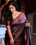 ATTRECTIVE SOFT LICHI SILK JACQUARD WORK SAREE WITH UNSTITCHED BLOUSE FESTIVAL WEAR WHOLESALE PRICE ETHNIC GARMENT (2)