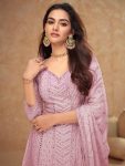 BOLLYWOOD CHINON EMBROIDERY WORK TOP PALAZZO WITH DUPATTA CASUAL WEAR WHOLESALE PRICE ETHNIC GARMENT (38)