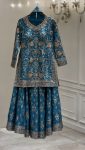 BOLLYWOOD CHINON SILK EMBROIDERY AND SEQUENCE WORK TOP PALAZZO WITH DUPATTTA WEDDING WEAR WHOLESALE PRICE ETHNIC GARMENT (2)