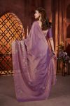 BOLLYWOOD FENDY SATIN SILK BEADS & PIPE HAND WORK BUTTA SAREE WITH UNSTITCHED BLOUSE PARTY WEAR WHOLESALE PRICE ETHNIC GARMENT (27)