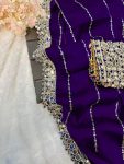 BOLLYWOOD JIMMY CHOO SEQUENCE AND REAL MIRROR BORDER WORK SAREE WITH STITCHED BLOUSE BRIDAL WEAR WHOLESALE PRICE ETHNIC GARMENT (28)