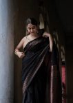 BOLLYWOOD LICHI SILK JACQUARD WORK FESTIVE WEAR SAREE WITH UNSTITCHED BLOUSE WHOLESALE PRICE ETHNIC GARMENT (2)