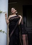 BOLLYWOOD LICHI SILK JACQUARD WORK FESTIVE WEAR SAREE WITH UNSTITCHED BLOUSE WHOLESALE PRICE ETHNIC GARMENT (2)