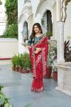 DESIGNER BANDHEJ PITHA & GOTA PATI WORK SAREE WITH UNSTITCHED BLOUSE BRIDAL WEAR WHOLESALE PRICE ETHNIC GARMENT (8)