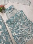 DESIGNER BUTTERFLY NET EMBROIDERY SEQUENCE WORK TOP PALAZZO WITH DUPATTA PARTY WEAR WHOLESALE PRICE ETHNIC GARMENT (2)
