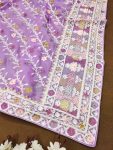 DESIGNER BUTTERFLY NET EMBROIDERY WITH STONE WORK SAREE WITH UNSTITCHED BLOUSE PARTY WEAR WHOLESALE PRICE ETHNIC GARMENT (37)