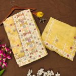 DESIGNER BUTTERFLY NET EMBROIDERY WITH STONE WORK SAREE WITH UNSTITCHED BLOUSE PARTY WEAR WHOLESALE PRICE ETHNIC GARMENT (23)