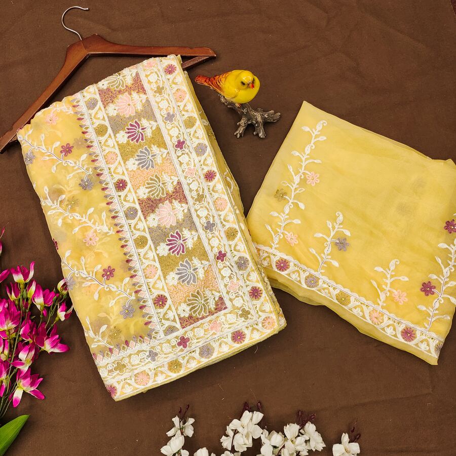 DESIGNER BUTTERFLY NET EMBROIDERY WITH STONE WORK SAREE WITH UNSTITCHED BLOUSE PARTY WEAR WHOLESALE PRICE ETHNIC GARMENT (32)