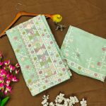 DESIGNER BUTTERFLY NET EMBROIDERY WITH STONE WORK SAREE WITH UNSTITCHED BLOUSE PARTY WEAR WHOLESALE PRICE ETHNIC GARMENT (39)