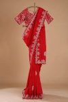 DESIGNER CHINON SILK EMBROIDERY CODING MULTI TREADS & SEQUENCE WORK FESTIVE WEAR WHOLESALE PRICE ETHNIC GARMENT (11)