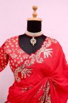 DESIGNER CHINON SILK EMBROIDERY CODING MULTI TREADS & SEQUENCE WORK FESTIVE WEAR WHOLESALE PRICE ETHNIC GARMENT (11)