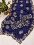 DESIGNER CHINON SILK EMBROIDERY CODING MULTI TREADS & SEQUENCE WORK FESTIVE WEAR WHOLESALE PRICE ETHNIC GARMENT (2)